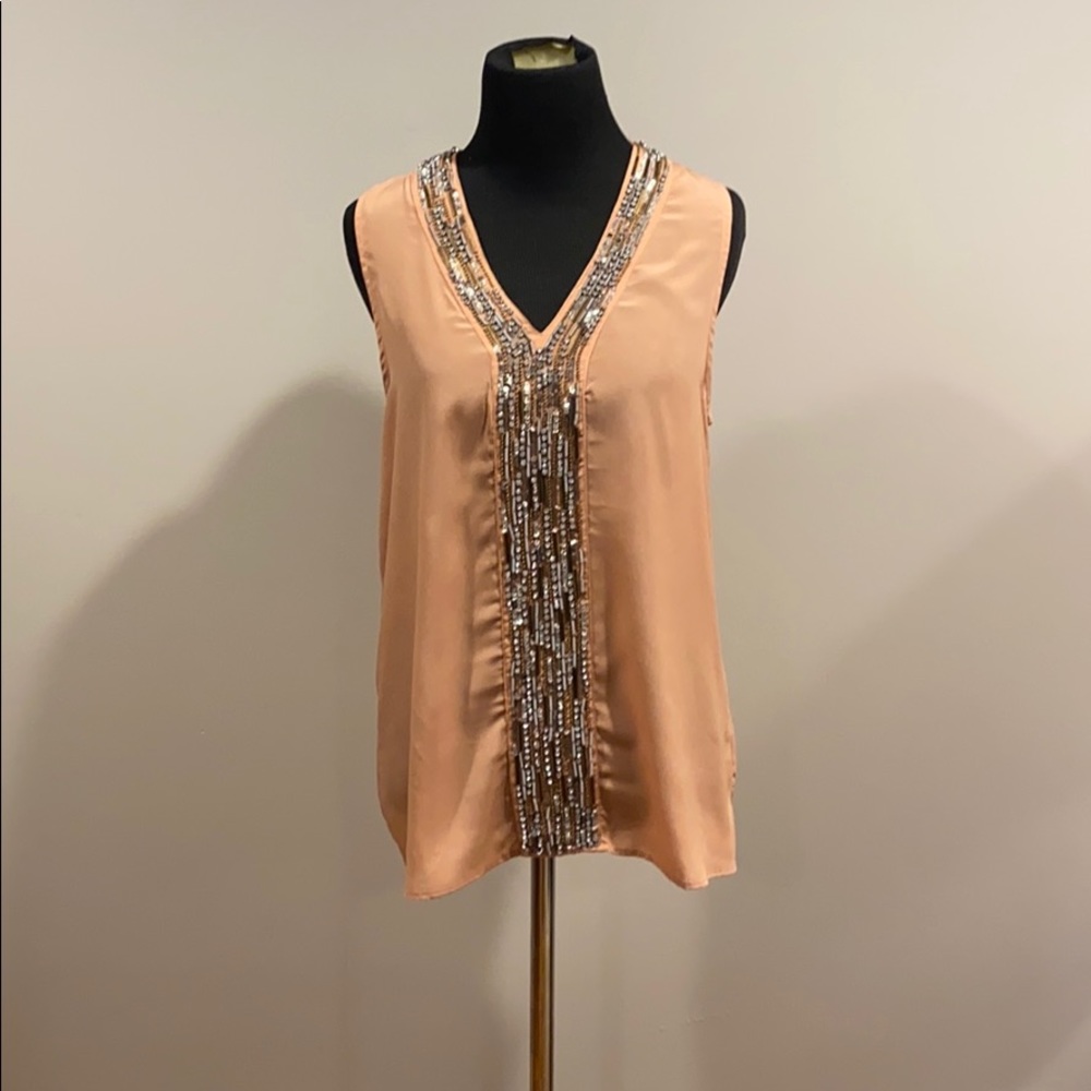 Women’s beaded tank top